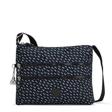 Kipling Alvar Printed Crossbody Taske Sort Hvide | DK 1070ZU